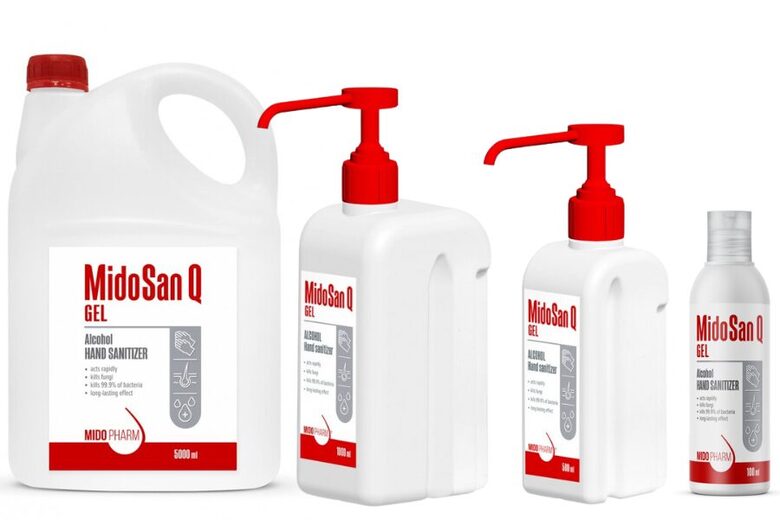  MidoSan Q GEL higiēnisks un ķirurģisks roku dezinfekcijas līdzeklis